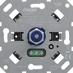 Hager Berker universele LED-draaidimmer 3-200 watt (WDN4020)