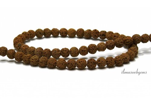 Lavasteen kralen geel