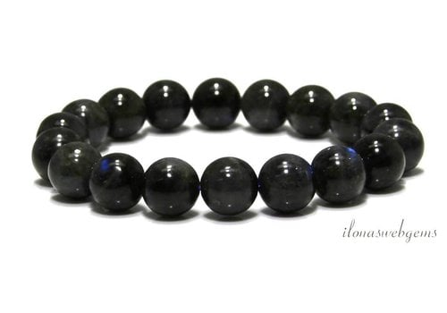 Labradorit Katzenauge Perlen Armband um 12mm