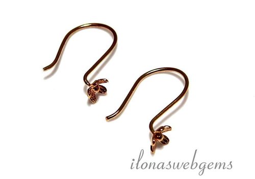 1 pair of ear hooks Vermeil - Copy