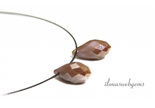 1 Paar Swarovski Style Tropfen ca. 12x6mm