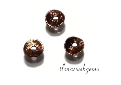 Rose gold plated chips 4mm
