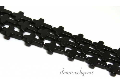 Howlite crosses approx. 16x12x4mm