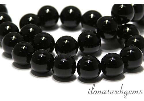 Onyx beads round approx. 14mm