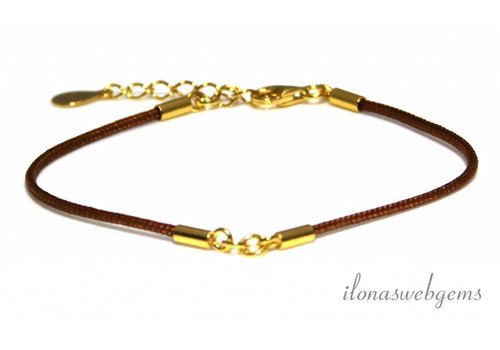 Armbandbasis mit Vermeil ca. 15,5 cm