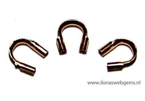 Rosé goldgefüllter Drahtschutz / DrahtfÃ¼hrung ca. 5mm MITTEL