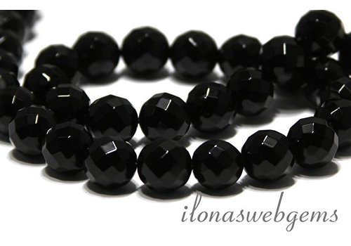 Onyx Perle grosse Facettenten ca. 10mm