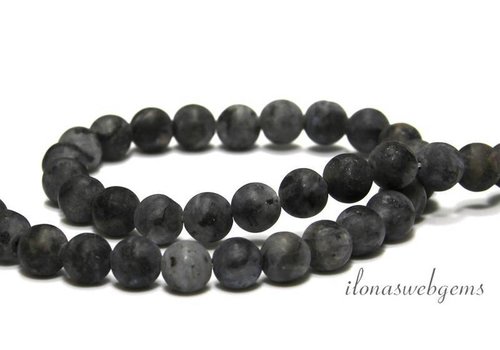 Larvikite Perlen matten ca. 8,5mm