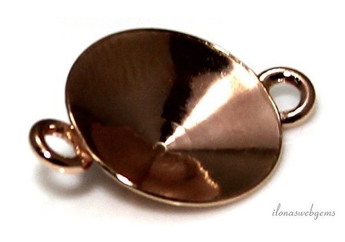 Rosé Vermeil-Anschluss für Swarovski Rivoli 1122