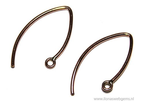 1 paar Rosé  14/20 Gold filled oorbelhaakjes