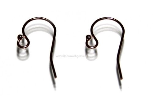 1 pair Rosé 14k/20 Gold filled earring hooks