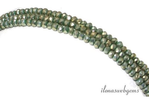 Swarovski style crystal beads faceted roundel around 3x2mm