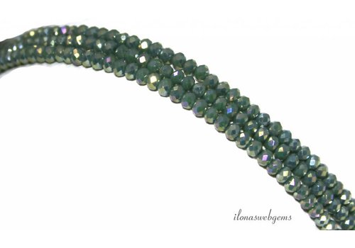 Swarovski style crystal beads faceted roundel around 3x2mm