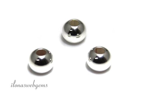 Ca. 100 pieces Sterling silver spacer / bead around 2 mm