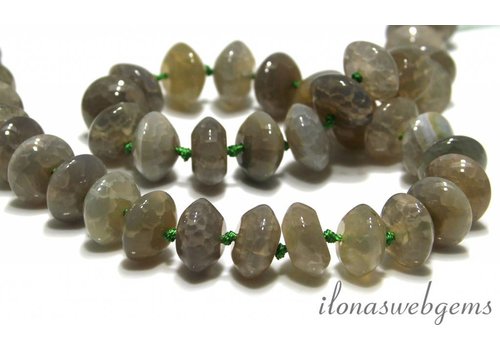 Fire Agate beads around 14x7.5mm