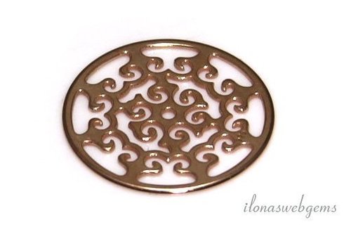 Rosé Vermeil hangertje ca. 16.5mm