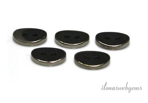 Hematiet knopen ca. 14x10mm