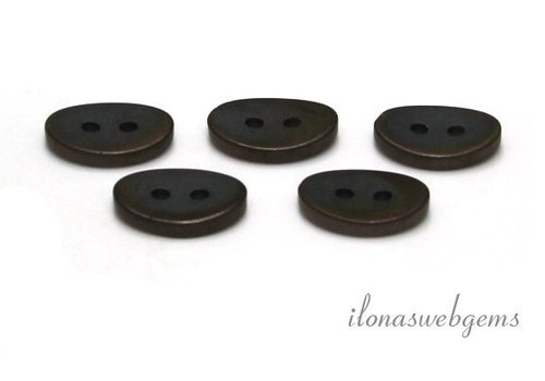 Hematiet knopen ca. 14x10mm