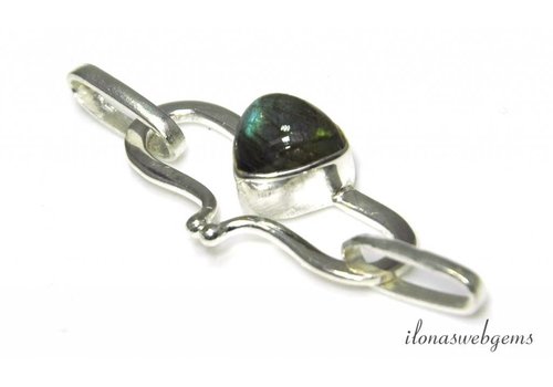 Vermeil connector met Saffier