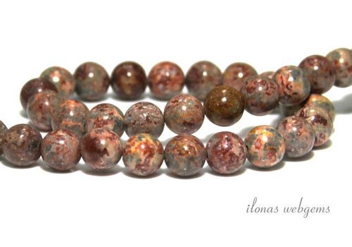 Leopardenfell Jasper Perlen ca. 8mm