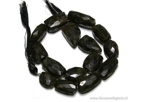 Labradoriet kralen free shape ca. 23x16mm