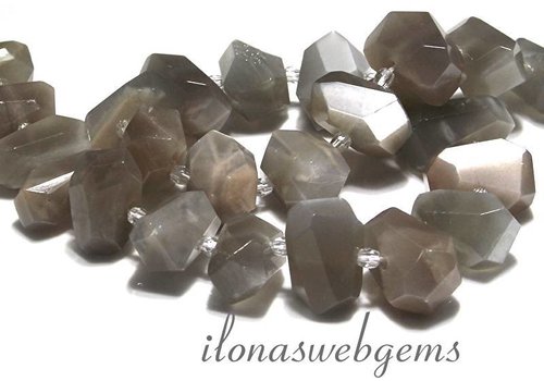 Mondstein   Perlen free shape  ca. 20x14mm