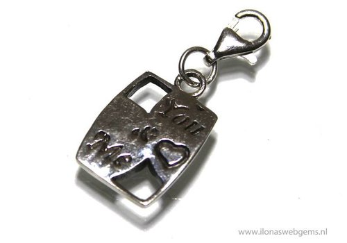 Sterling silver Lucky charm 'you and me'
