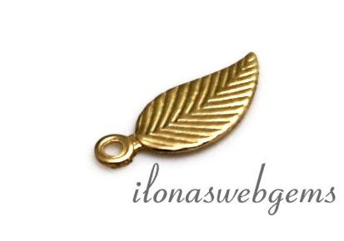 14 Karat / 20 Gold gefülltes Charm-Blatt