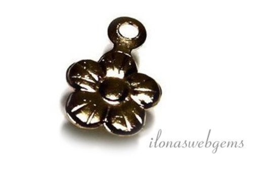 14/20 Gold filled bedeltje bloempje
