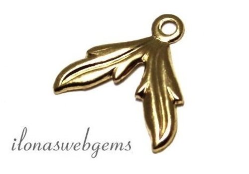 14/20 Gold gefülltes Charm-Blatt