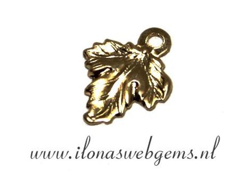 14 Karat / 20 Gold gefülltes Charm-Blatt