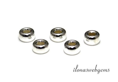 Sterling Silber Rondell ca. 5x3mm