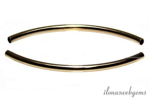 1 14/20 Goldfilled tube bead approx. 40x2mm
