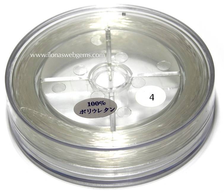 Redamancy 4 stuks elastische draad, transparant, voor armbanden, elastische armband met kralennaald, voor het maken van sieraden, handwerk (0,4 0,6 0,8 1,0 mm Redamancy 4 stuks elastische draad, transparant, voor armbanden, elastische armband met kralennaald, voor het maken van sieraden, handwerk (0,4 0,6 0,8 1,0 mm
