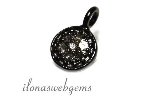 925/000 Silber Anhänger mit Diamant