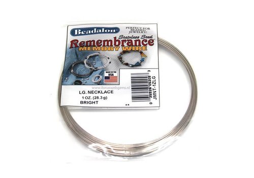 Beadalon rvs memory wire necklace