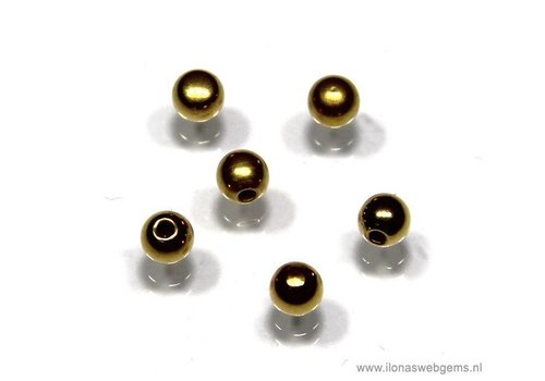 Gold Plated Memory wire end bead approx. 3mm