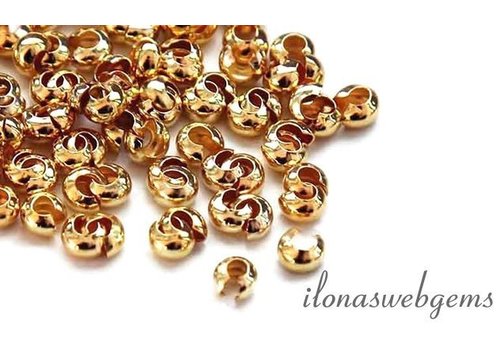 1 stuk 14/20 Gold filled knijpkraalverberger ca. 3.5mm