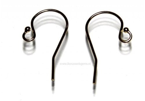 1 pair of Gold Filled earring hooks 20mm