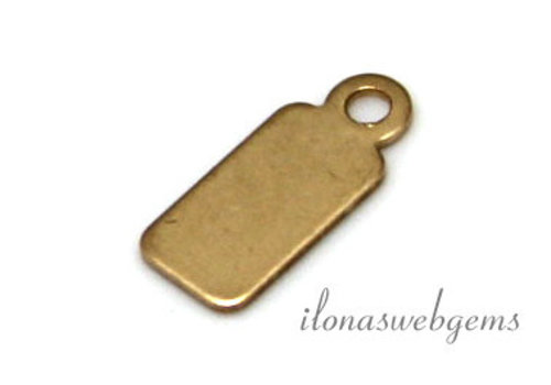 Goldgefülltes Etikett ca. 12x5x0,6 mm