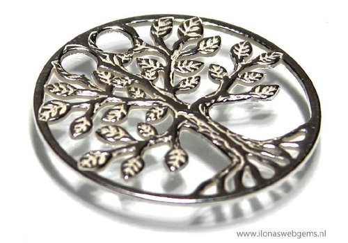Sterling silver tree of life pendant