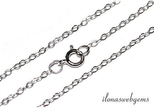 Sterling silver necklace 40cm
