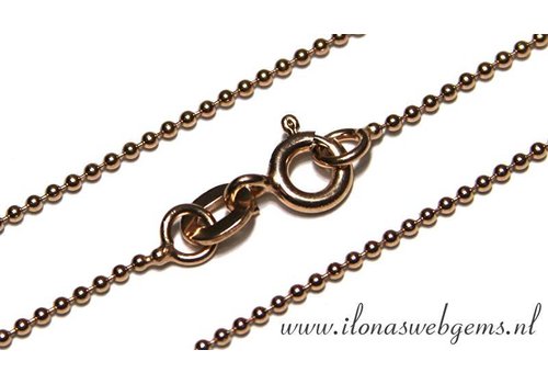 Rose Vermeil ball chain/Ketten