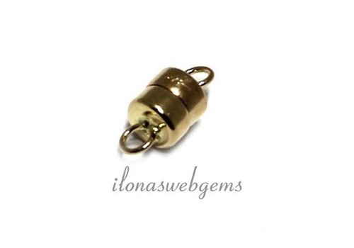 Mini-Magnetverschluss aus 14 Karat Gold ca. 4,5 mm