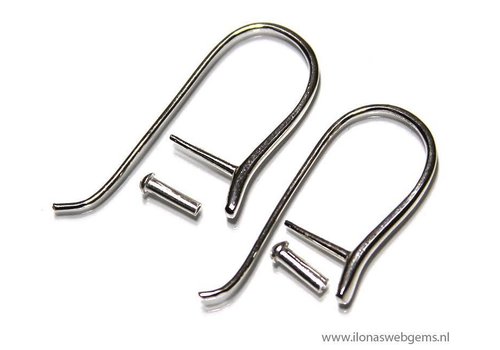 1 pair Sterling silver earring hooks