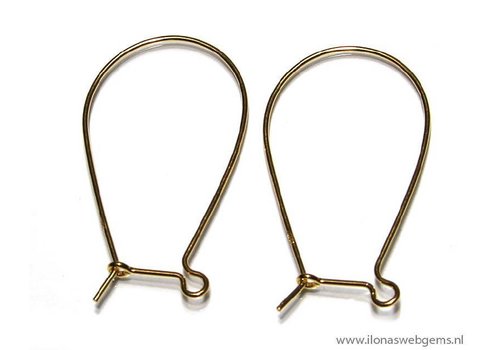 1 pair of Vermeil earring hooks
