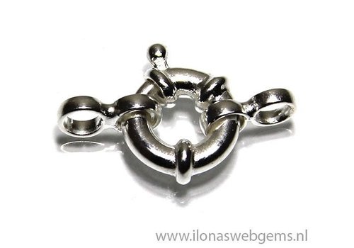 Sterling zilveren veerring / boeislot ca. 10mm