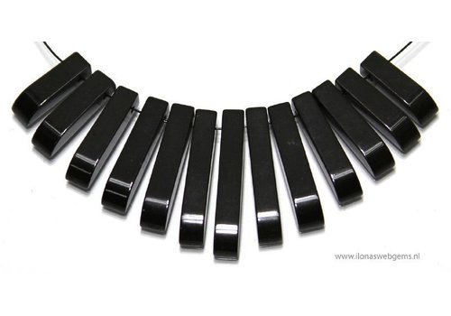 Halsband aus Hämatitperlen ca. 15x27mm