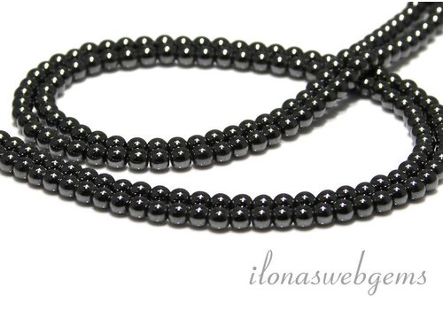Hemattite beads round app. 4mm