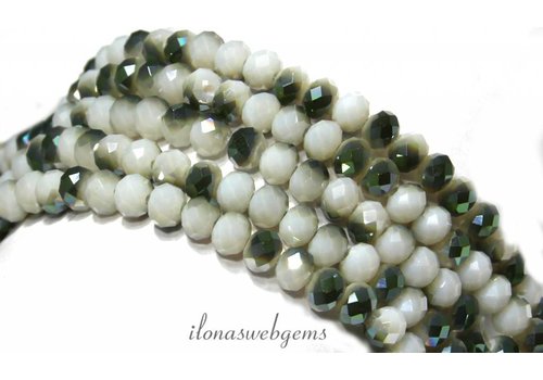 Swarovski-Kristall-Stil Perlen um 6x4.5mm